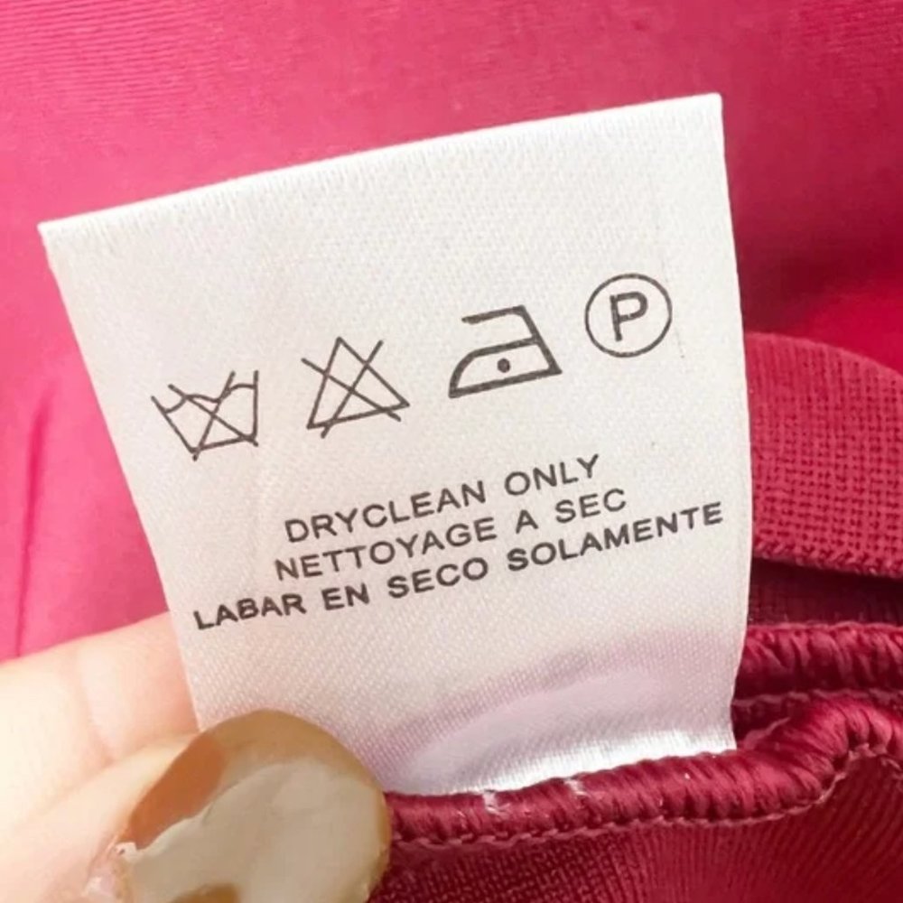 Herve Leger Burgundy Long Sleeve bandage Dress - Picture 4 of 5